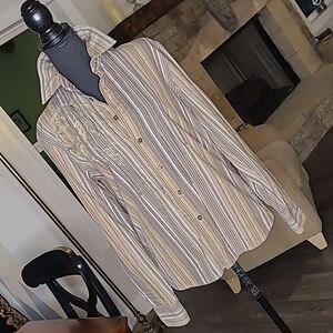 Quod erat demonstrandum unisex button front shirt.